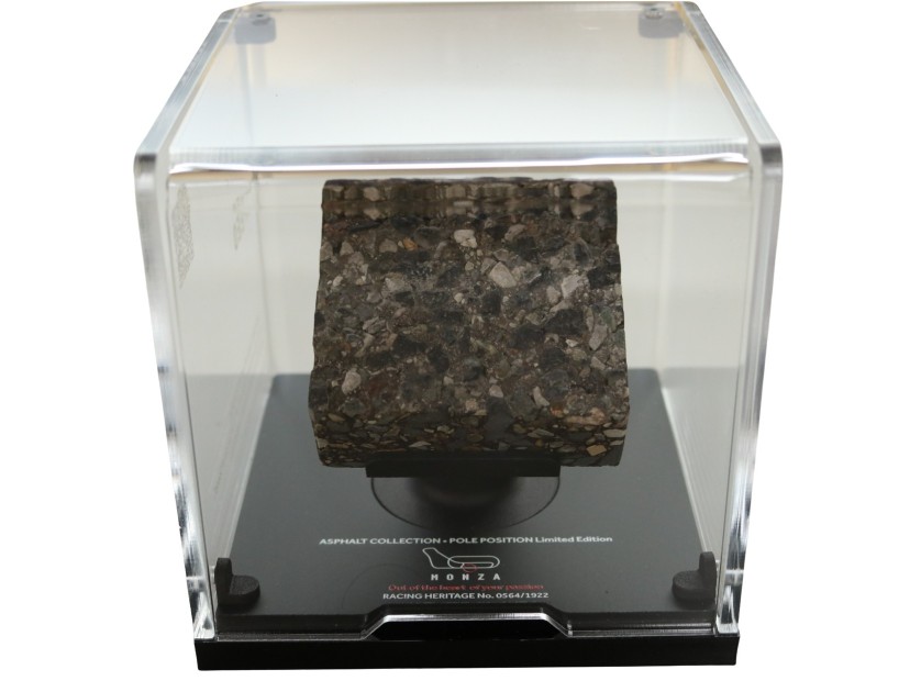 Relic Limited Edition of a Piece of Asphalt from the Autodromo Nazionale Monza – Signed by Hamilton and Leclerc