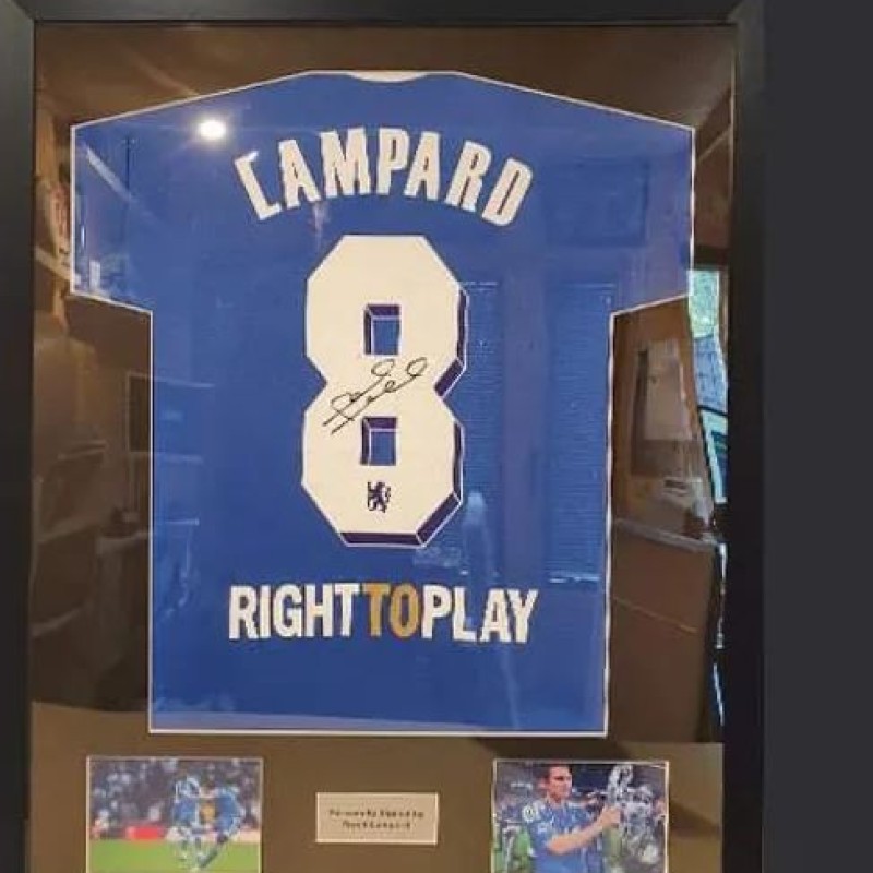 Maglia Frank Lampard Chelsea, Finale Champions League 2012 - Autografata e incorniciata