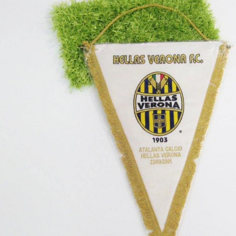 Hellas Verona official pennant, swapped by Captains, Atalanta-Hellas Verona, Serie A 01/02