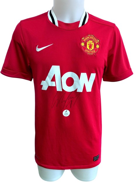 Manchester United Official Shirt, 2011/12 - Signed by Wayne Rooney