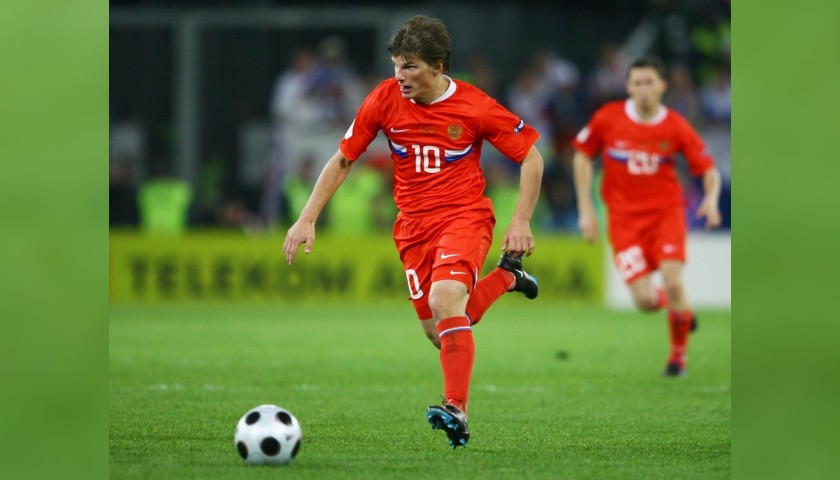Arshavin's Official Russia Signed Shirt, 2008
