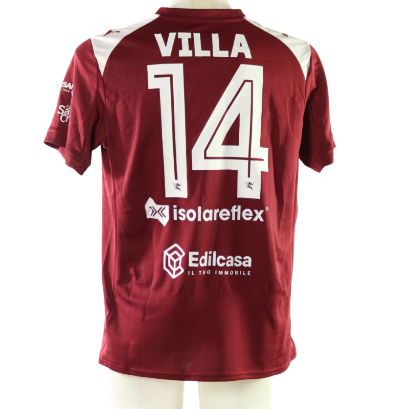 Villa's Unwashed Shirt, Salernitana vs Foggia 2025 - Carlo Ricchetti Special Patch
