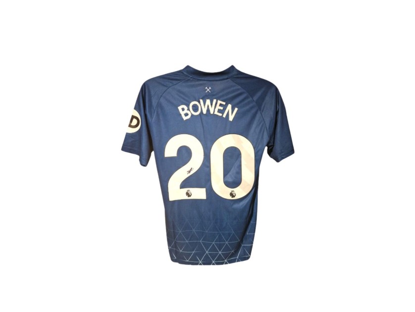 Maglia ufficiale da trasferta firmata da Jarod Bowen per il West Ham 2023/24