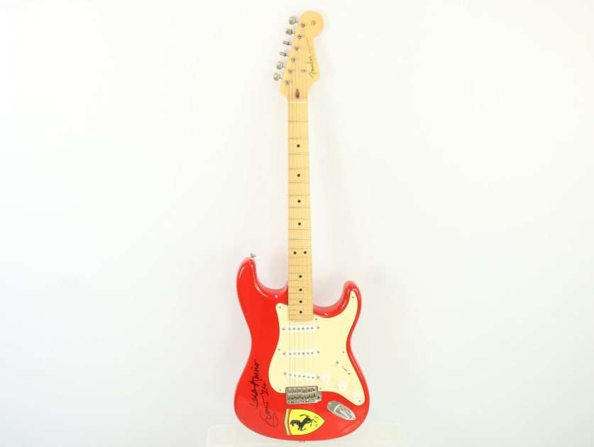 Fender for Ferrari Guitar signed by Eric Clapton