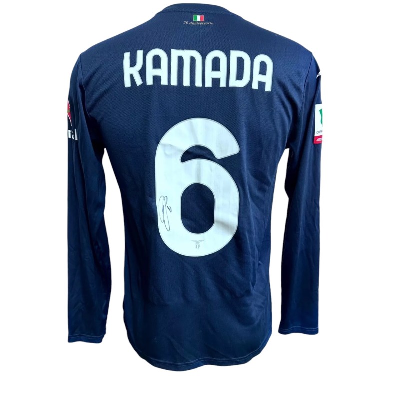 Kamada's Signed Unwashed Shirt Juventus vs Lazio Coppa Italia 2024