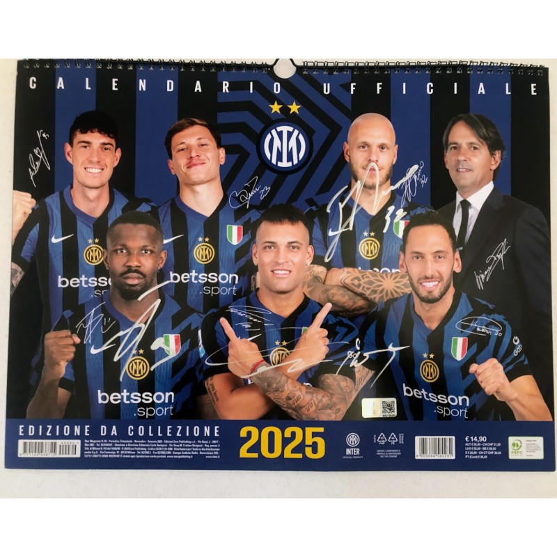 Inter Official Calendar 2025 - Signed by the players