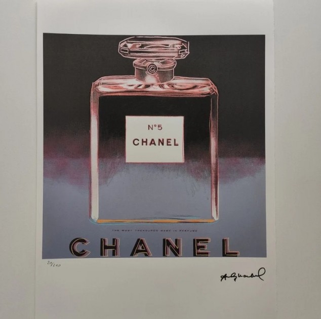 Litografia "Chanel" di Andy Warhol - Firmata