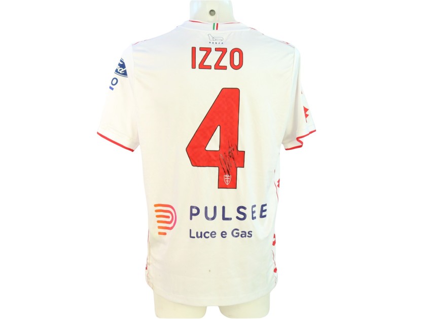 Izzo's' Signed Unwashed Shirt, Bologna vs Monza Coppa Italia 2024