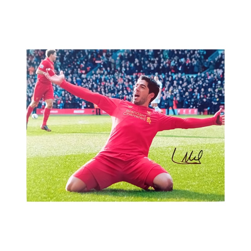 Luis Suarez's Liverpool Signed Photo