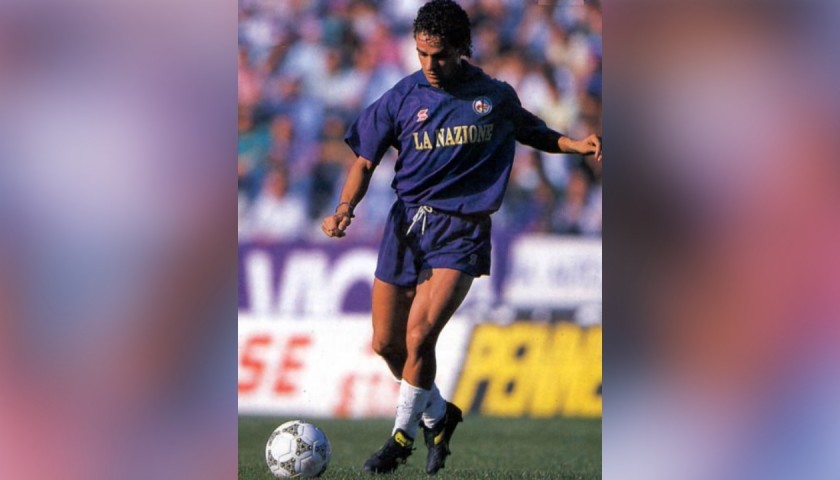 Baggio's Official Fiorentina Signed Shirt 1989/90