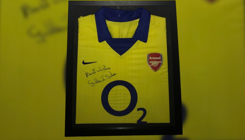 Official Arsenal Invincibles Season Shirt Signed by Gilberto Silva