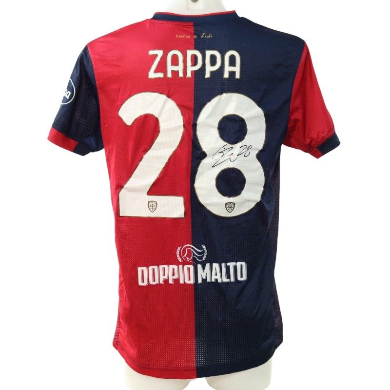 Maglia Zappa Unwashed, Cagliari vs Hellas Verona 2024 - Autografata