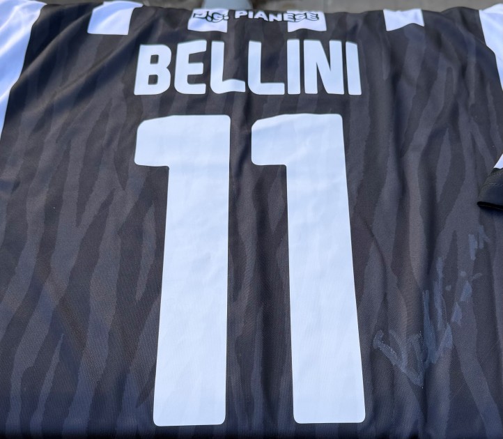 Bellini's Signed Unwashed Shirt, Pianese vs Juventus Next Gen 2026 - Special Patch Earth Day