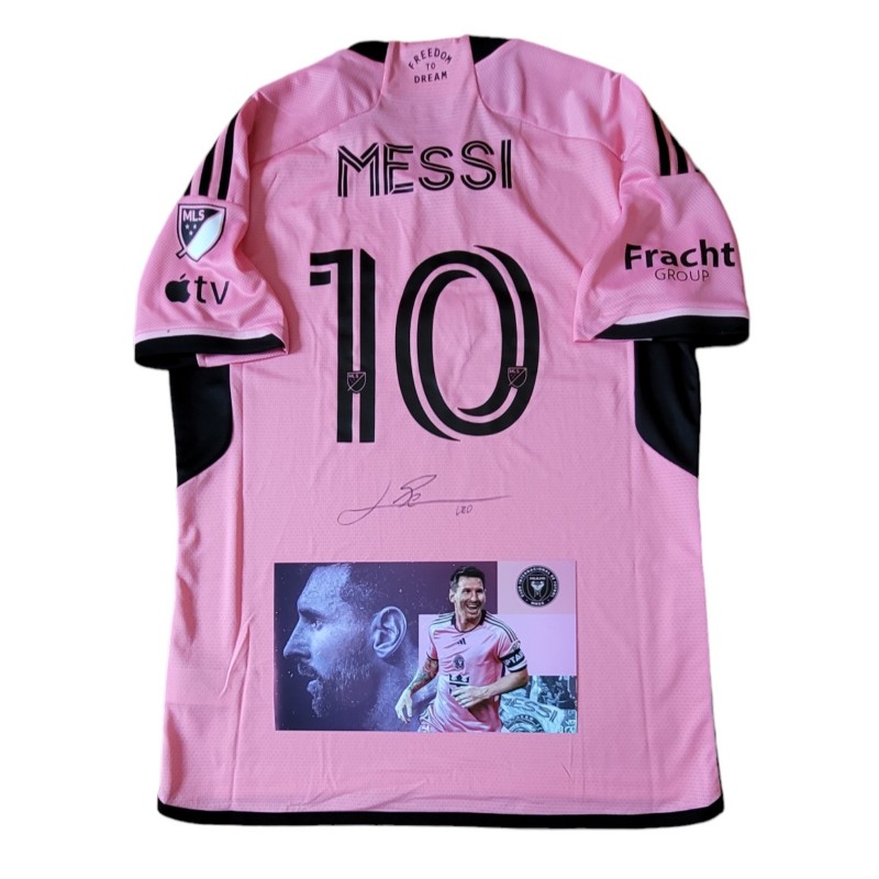 Maglia Messi Inter Miami, preparata 2023/24 - Autografata