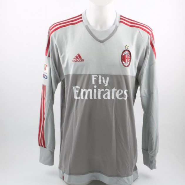Donnarumma shirt, issued/worn Milan-Carpi TimCup 13/01