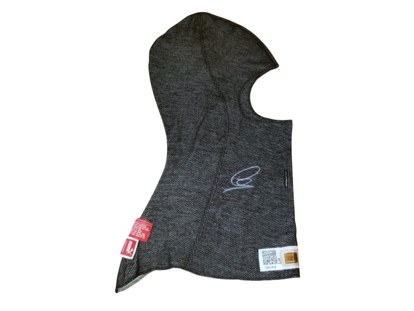 Lewis Hamilton Used and Signed Balaclava 