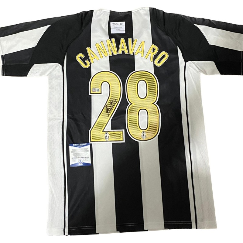 Maglia replica firmata di Fabio Cannavaro per la Juventus 2004/05