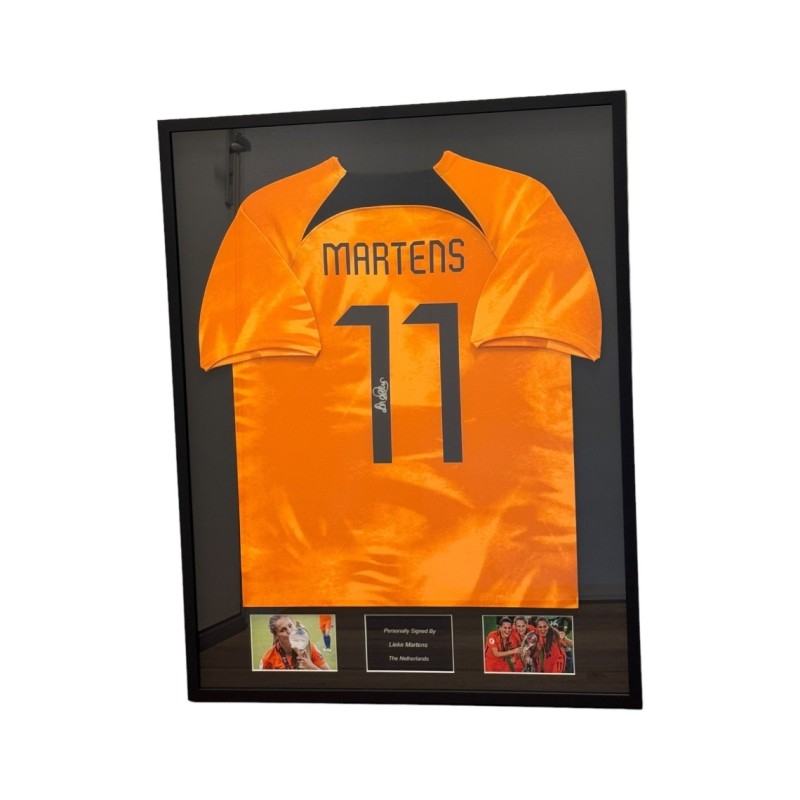 Lieke Martens' The Netherlands 2022/23 Signed and Framed Shirt