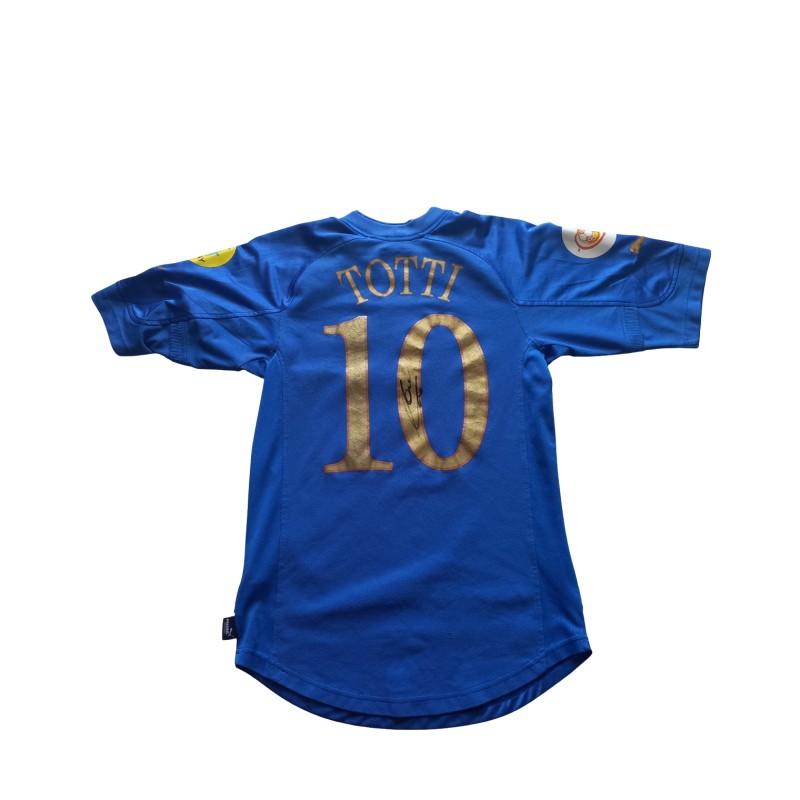 Maglia Totti Italia preparata EURO 2004 - Autografata