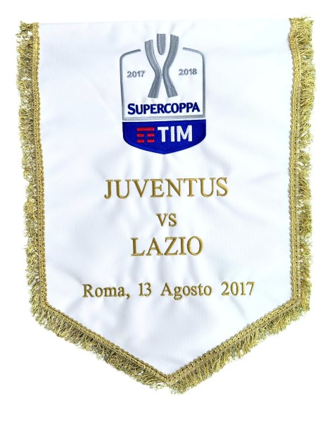 Gagliardetto Gara Juventus vs Lazio, Supercoppa Italiana 2017