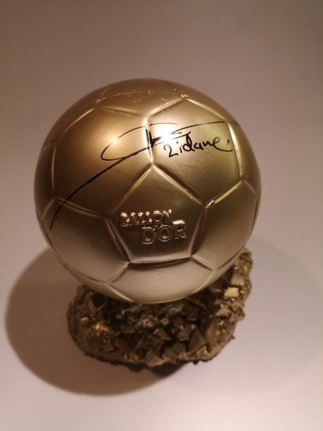 Zidane Signed Ballon d'Or Trophy Replica