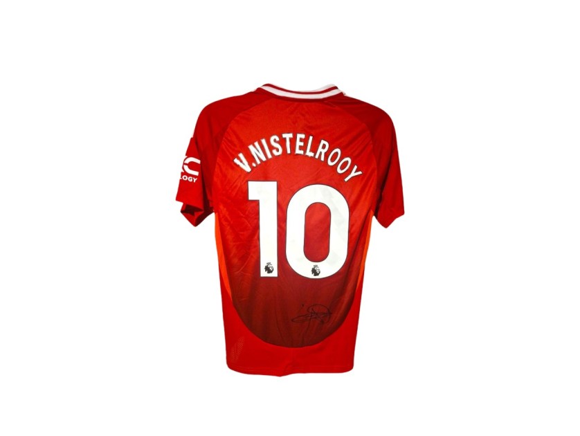 Replica maglia firmata da Ruud van Nistelrooy Manchester United 2024/25