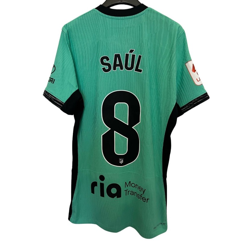 Saul's Atletico Madrid Match-Issued Shirt, 2023/24