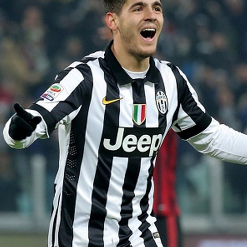 Morata Juventus shirt, issued/worn Serie A 2014/2015