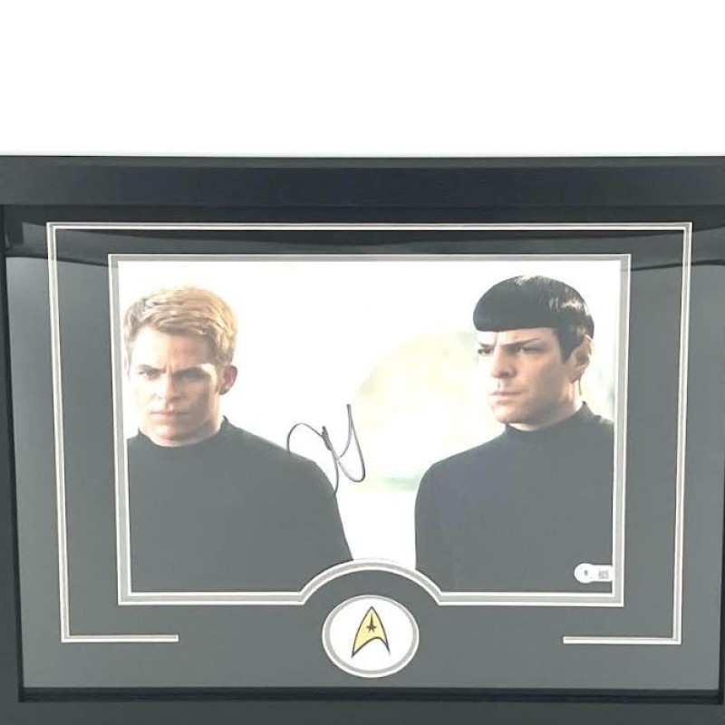 Chris Pine's Signed and Framed Star Trek Picture