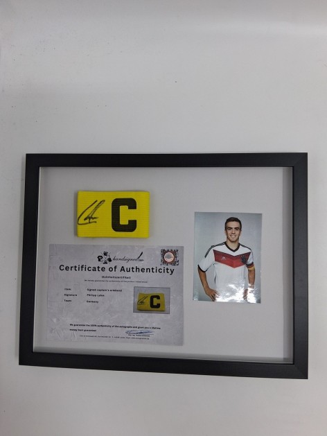 Philipp Lahm's Official Captain's Armband - Signed and Framed