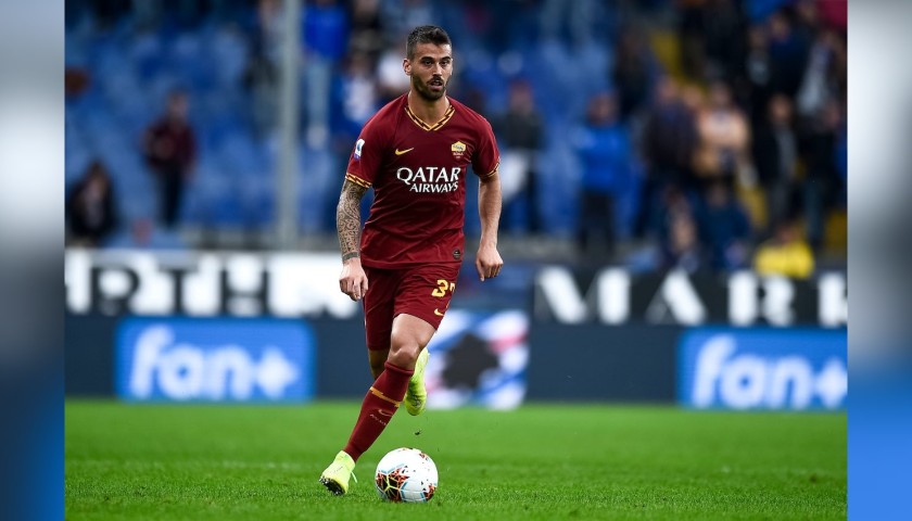 Spinazzola's Worn and Signed Shirt, Roma-SPAL 2019