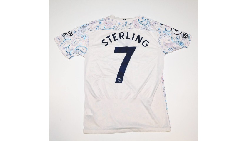 Sterling's Man City Match-Issued Signed Shirt