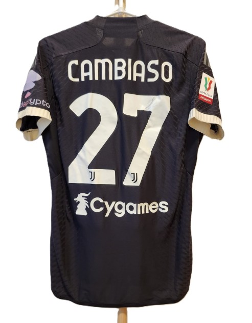 Cambiaso's Juventus 2023/24 Match Worn Shirt vs Lazio