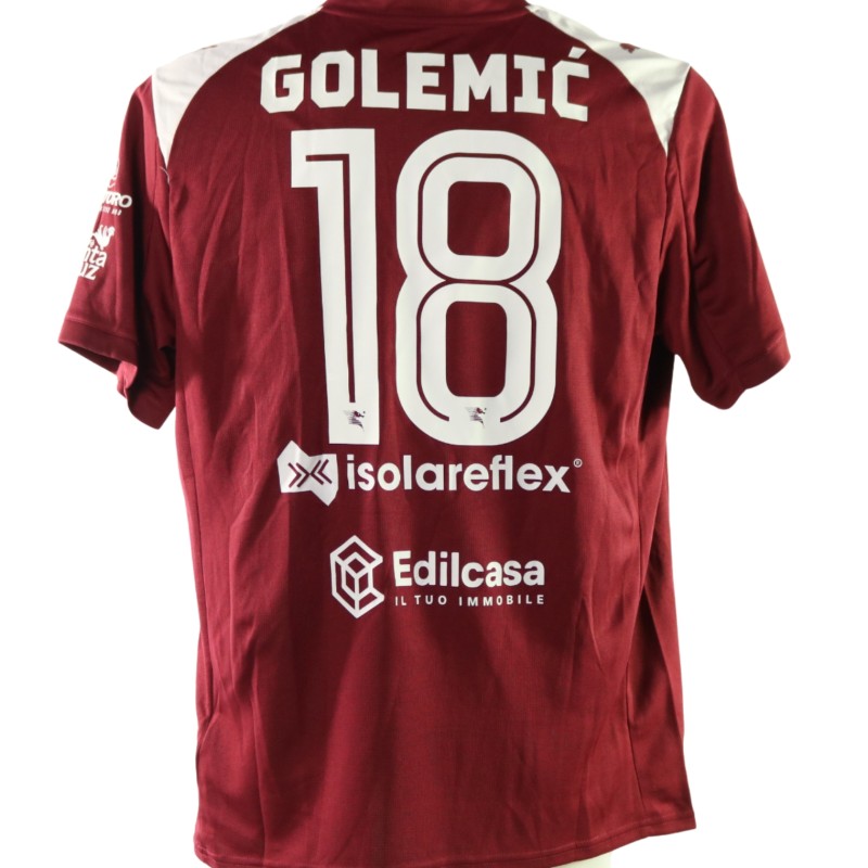 Golemic's Unwashed Shirt, Salernitana vs Foggia 2025 - Carlo Ricchetti Special Patch