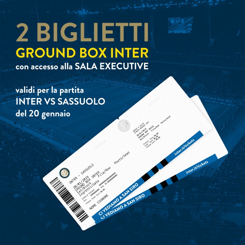 Enjoy the Inter-Sassuolo Match from Exclusive Ground Box Seats