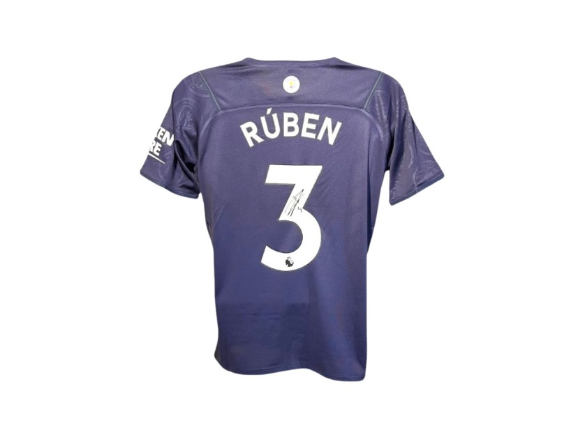 Ruben Dias' Manchester City 2021/22 Signed Official Third Shirt