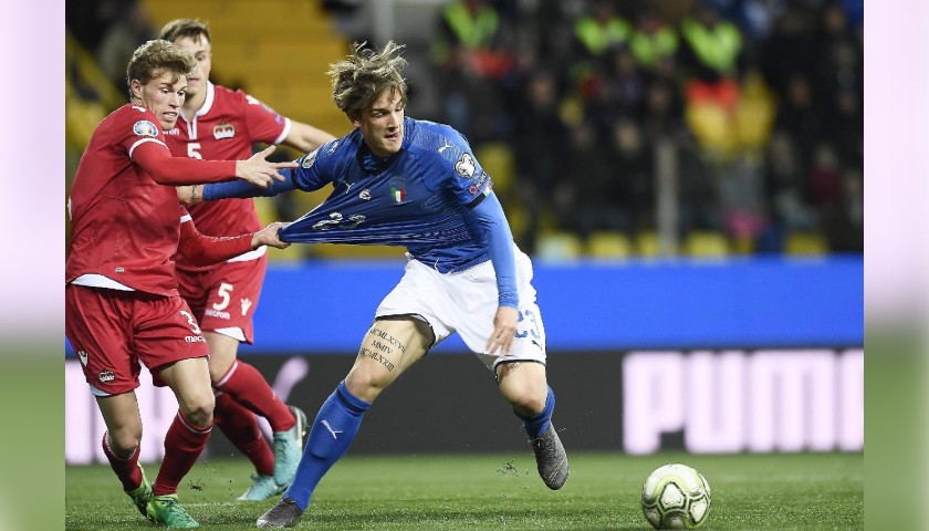 Zaniolo's Match Shirt, Italy-Liechtenstein 2019