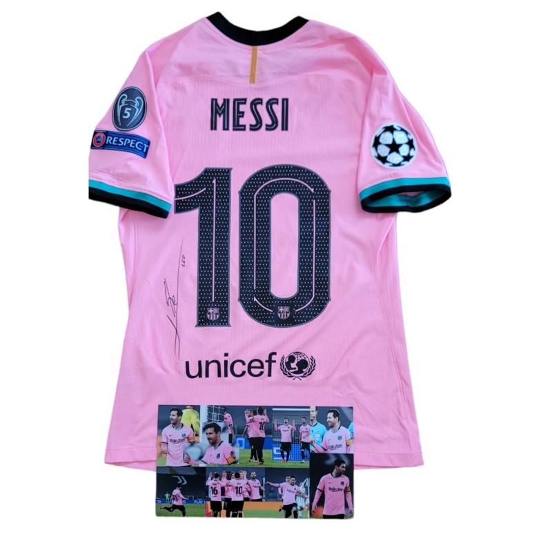 Messi's Match-Issued Shirt, Juventus vs Barcelona 2020