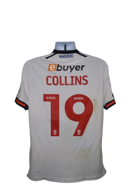 Maglia Unwashed Aaron Collins Bolton Wanderers, vs Charlton - Autografata