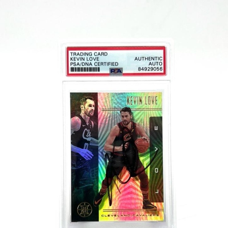 Kevin Love Signed 2019-20 Panini Card