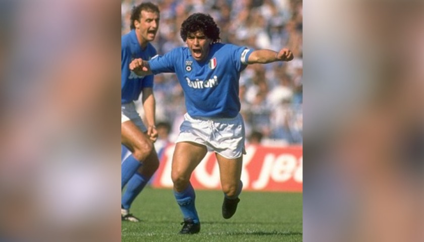 Maradona's Napoli Signed Match Shorts, 1987/88