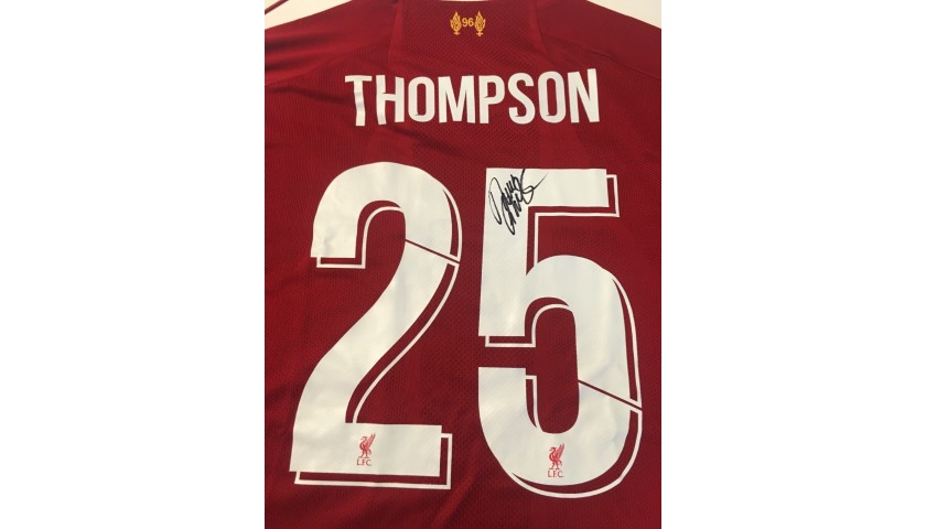 Thompson's Liverpool FC Legends Match Worn and Signed Shirt