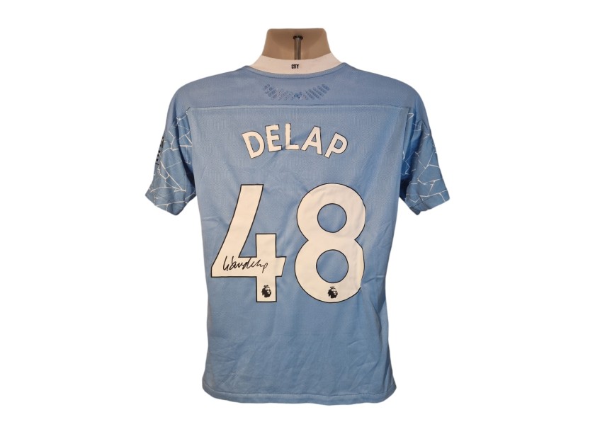 Maglia ufficiale firmata da Liam Delap del Manchester City 2020/21