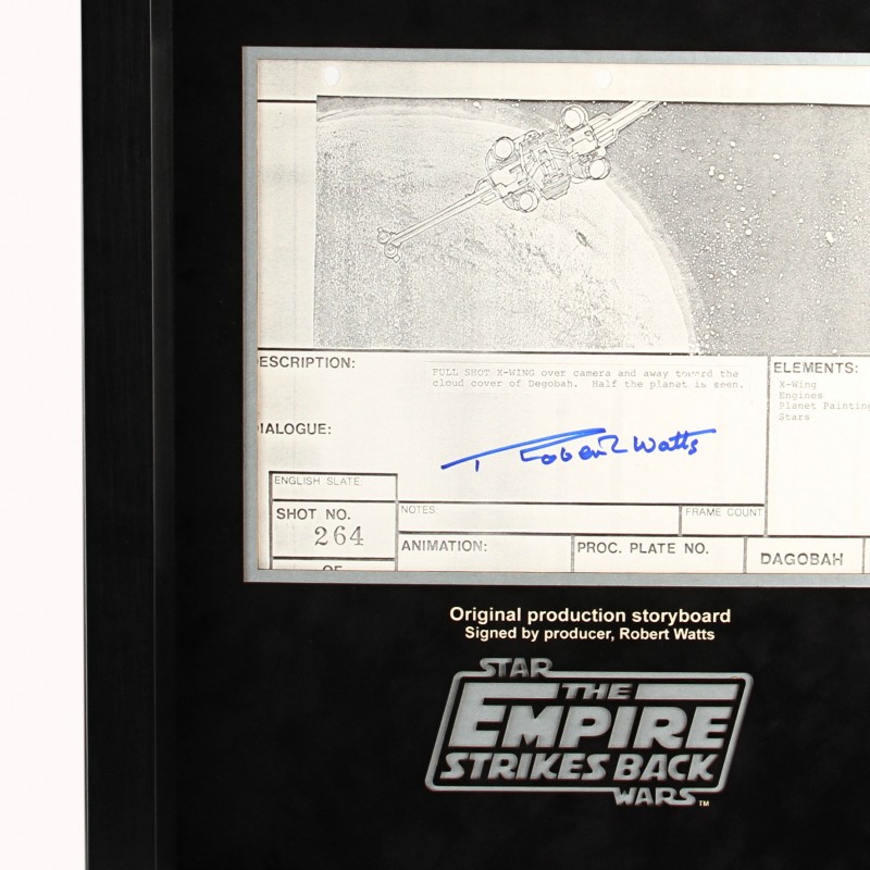 Star Wars Episode V: The Empire Strikes Back 'X-Wing Descends (Dagobah 264) - signed by Robert Watts