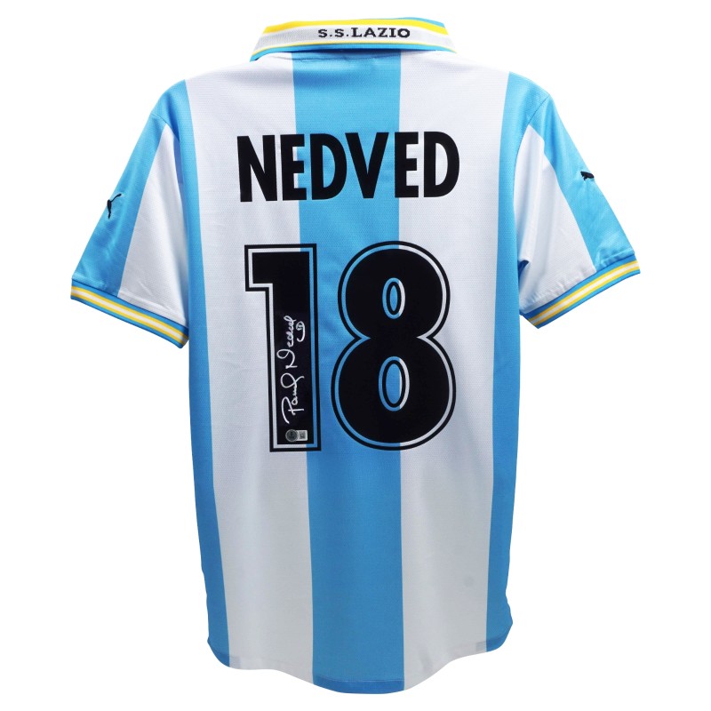 Pavel Nedved's Lazio Signed Replica Shirt