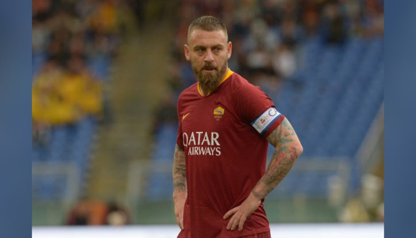 De Rossi's Roma Match-Issued Shirt, 2018/19