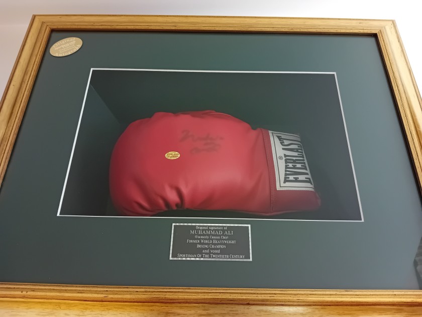 Muhammad Ali Signed and Framed Boxing Glove