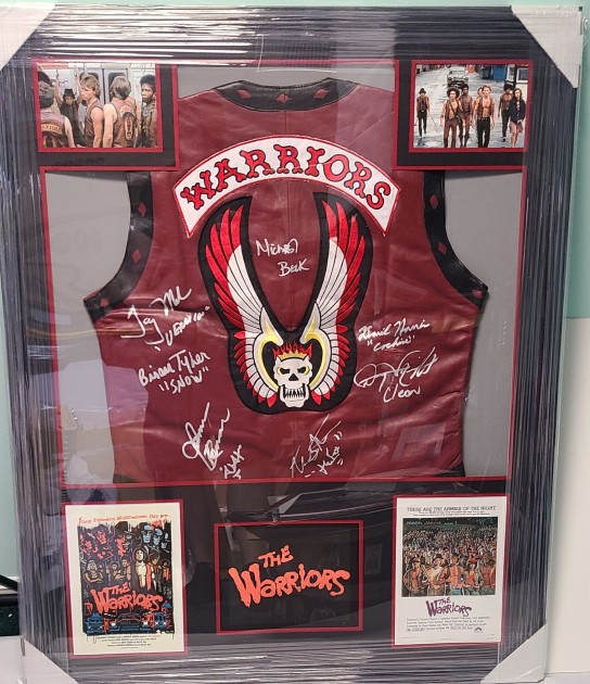 The Warriors Movie Signed and Custom Framed Leather Vest