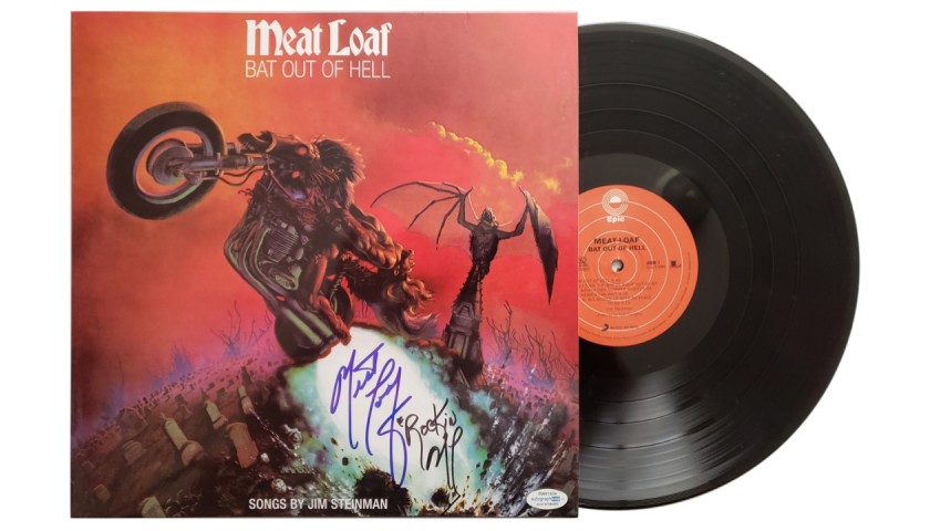 Meat Loaf Signed “Bat Out of Hell” Album