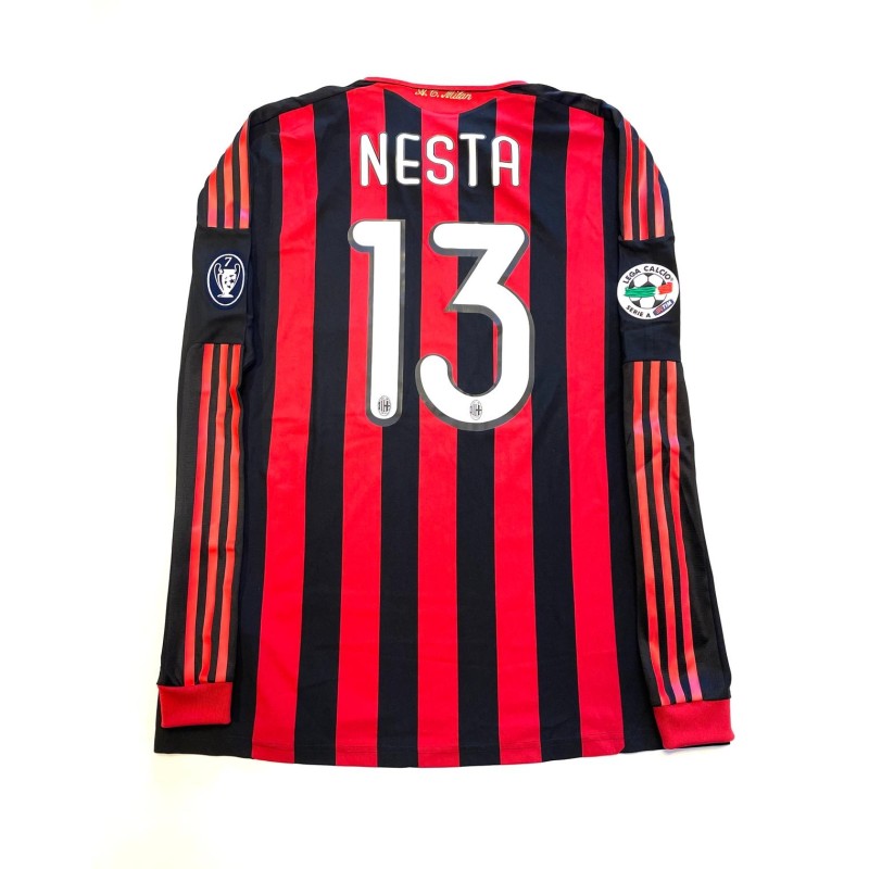 Nesta's Milan Match-Issued Shirt, 2009/10